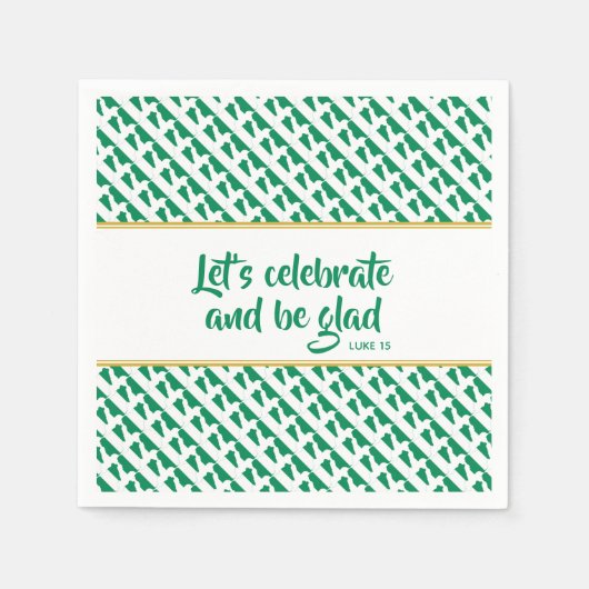 ナイジェリアカスタムお祝いパーティー紙 スタンダードカクテルナプキン (正面)