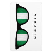 ナイジェリアカスタムシェード文字&カラーマグネット マグネット (縦)