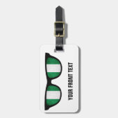 ナイジェリアカスタムシェード荷物タグ ラゲッジタグ (正面縦)