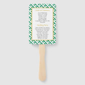 ナイジェリアクリスチャン結婚式 プログラムカスタム ハンドファン (裏面)