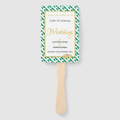 ナイジェリアクリスチャン結婚式 プログラムカスタム ハンドファン (正面)