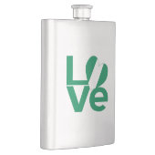 ナイジェリアグリーンラブハート国旗 フラスク (右)