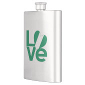 ナイジェリアグリーンラブハート国旗 フラスク (左)