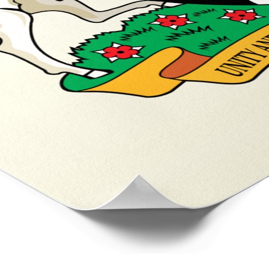 ナイジェリアコートオブアームズ詳細 ポスター (角)