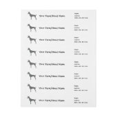 ナイジェリアドワーフヤギあなたのファーム名ラップのまわりに ラップアラウンドラベル (シート)