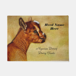 ナイジェリアパーソナライズされた·ドワーフ·ヤギ·キッド ドアマット
