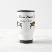 ナイジェリアパーソナライズされた·ドワーフ·ヤギ·ファーム トラベルマグ (中央)