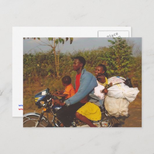 ナイジェリアファミリー ポストカード (正面/裏面)