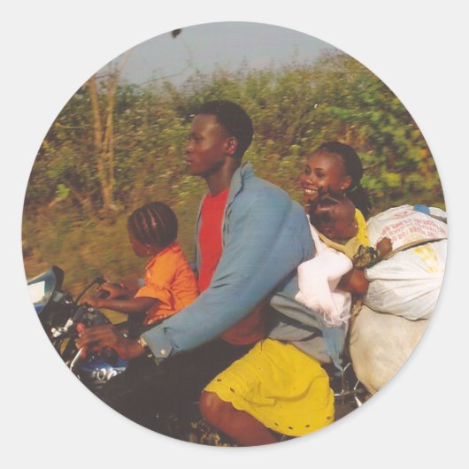 ナイジェリアファミリー ラウンドシール (正面)