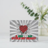 ナイジェリア人が私のハートを盗んだ ポストカード (スタンド正面)