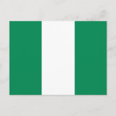 ナイジェリア国旗が掲げられたポストカード ポストカード (正面)