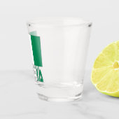 ナイジェリア国旗とナイジェリア ショットグラス (右)