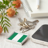 ナイジェリア国旗のキーチェーン キーホルダー (側面)