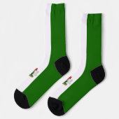 ナイジェリア国旗のコート・オブ・アームズ ソックス (左)