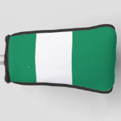 ナイジェリア国旗のゴルフパターカバー ゴルフヘッドカバー (正面)