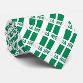 ナイジェリア国旗のタイル張り緑パーソナライズされた ネクタイ (ロール)