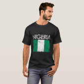 ナイジェリア国旗のプライド Tシャツ (正面フル)