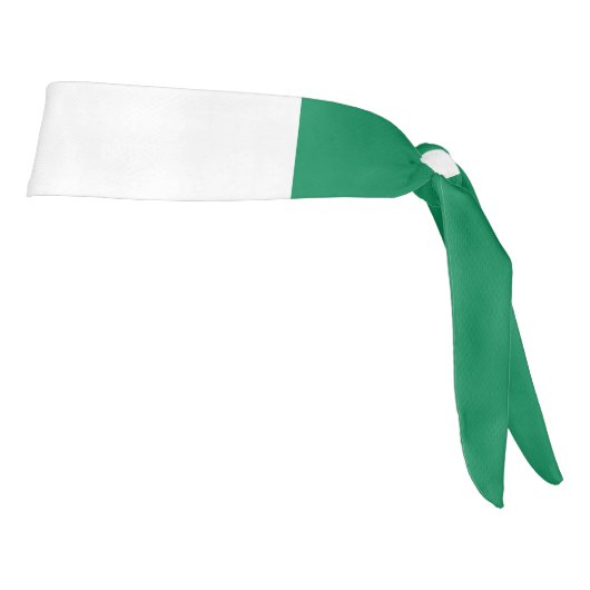 ナイジェリア国旗のホワイトグリーンコート・オブ・アームズ タイヘッドバンド (回転90)