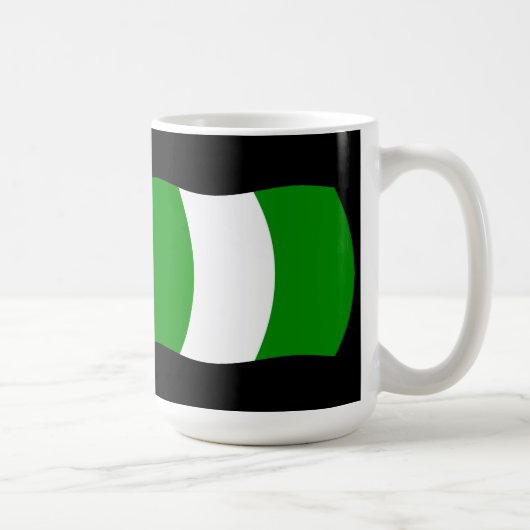 ナイジェリア国旗のマグカップ コーヒーマグカップ (右)