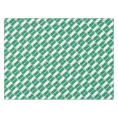 ナイジェリア国旗の地図スタイリッシュ愛国幾何学 テーブルクロス (正面(横))