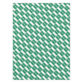 ナイジェリア国旗の地図スタイリッシュ愛国幾何学 テーブルクロス (正面)