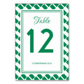 ナイジェリア国旗の宴会結婚お祝いモダン テーブルナンバー (裏面)