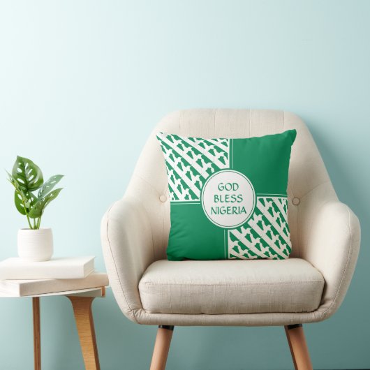 ナイジェリア国旗の愛国的なナイジャ クッション (椅子)