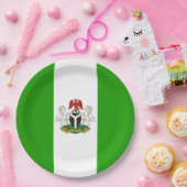 ナイジェリア国旗の武器    ペーパープレート (パーティー)