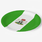 ナイジェリア国旗の武器    ペーパープレート (アングル)