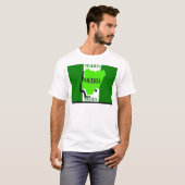 ナイジェリア国旗の男子Tシャツ Tシャツ (正面フル)