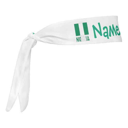 ナイジェリア国旗の緑の個人設定 タイヘッドバンド (回転270)