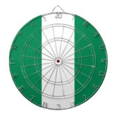 ナイジェリア国旗を掲げたダーツボード ダーツボード (正面)