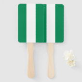 ナイジェリア国旗を掲げたハンドファンのセット ハンドファン (正面&裏面)