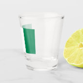 ナイジェリア国旗を掲げた愛国的なショットグラス ショットグラス (右)