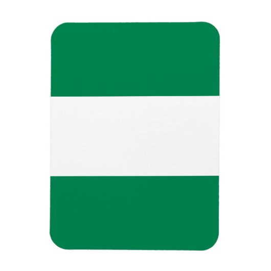 ナイジェリア国旗を掲げた愛国的なフレキシブル磁石 マグネット (縦)