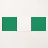 ナイジェリア国旗を掲げた愛国的なヨガマット ヨガマット (正面(横))