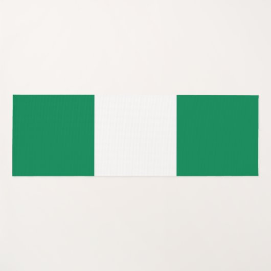 ナイジェリア国旗を掲げた愛国的なヨガマット ヨガマット (正面(横))