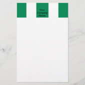 ナイジェリア国旗を掲げた文房具 便箋 (正面)