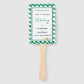 ナイジェリア国旗カスタマイズ聖なる書物、 経典結婚式 プログラム ハンドファン (正面)