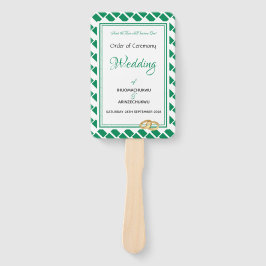 ナイジェリア国旗カスタマイズ聖なる書物、 経典結婚式 プログラム ハンドファン