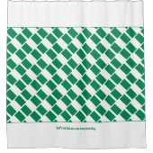 ナイジェリア国旗カスタマイズ聖なる書物、 経典 シャワーカーテン (正面)