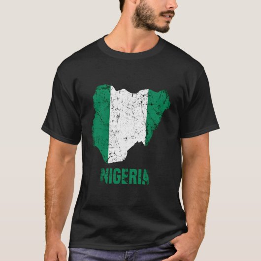 ナイジェリア国旗ナイジェリア国旗Nigeriaワイシャツfor Women Tシャツ (正面)