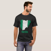 ナイジェリア国旗ナイジェリア国旗Nigeriaワイシャツfor Women Tシャツ (正面フル)