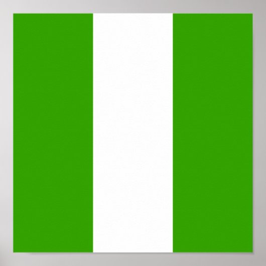 ナイジェリア国旗ナイジェリア・アフリカ・カントリー・ホーム・ホーム ポスター (正面)