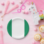 ナイジェリア国旗プレート ペーパープレート (パーティー)