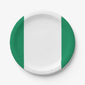 ナイジェリア国旗プレート ペーパープレート (正面)