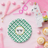 ナイジェリア国旗 お祝い 誕生日 伝統 祭り ペーパープレート (パーティー)