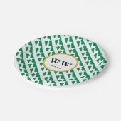 ナイジェリア国旗 お祝い 誕生日 伝統 祭り ペーパープレート (アングル)