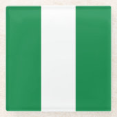 ナイジェリア国旗 ガラスコースター (正面)