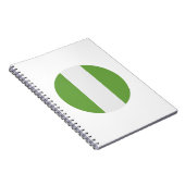 ナイジェリア国旗 ノートブック (右側)